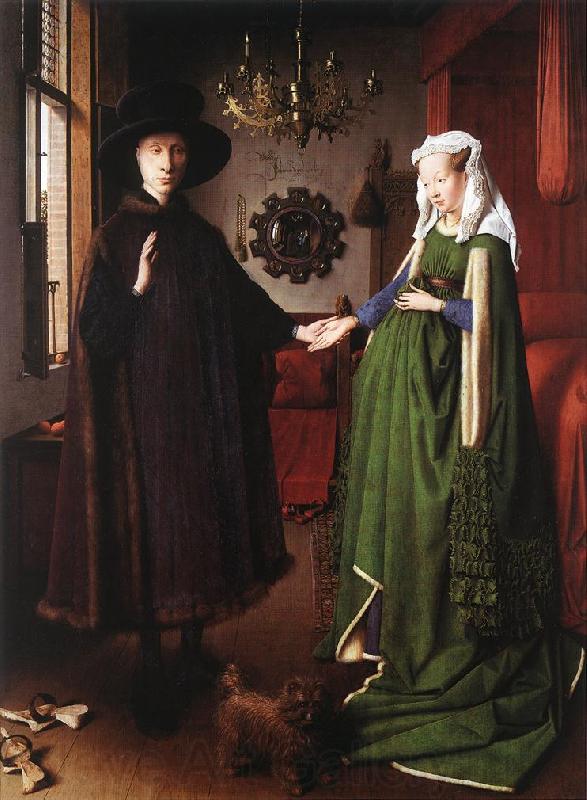 EYCK, Jan van Portrait of Giovanni Arnolfini and his Wife df Norge oil painting art
